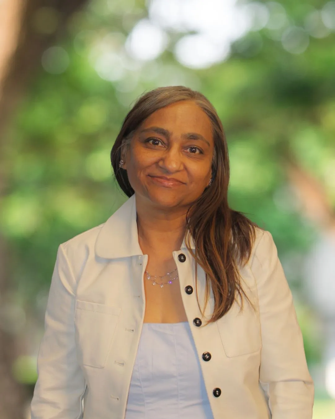 Netali Chopra, founder of Hopeful Helpers, standing outdoors